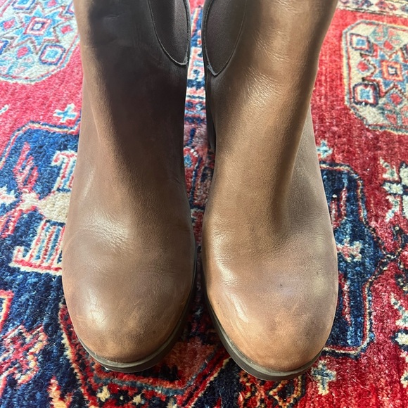 Crown vintage brown leather booties - Picture 5 of 6